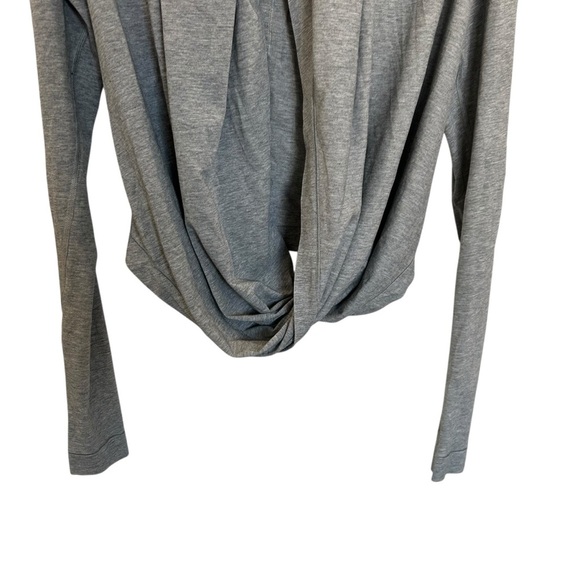 Lululemon Women’s Iconic Wrap Sweater in Grey Heather Size 4 - Picture 8 of 9